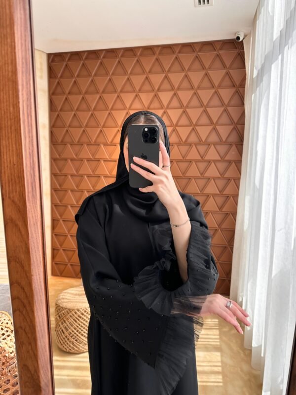 076 Black Abaya - Image 6