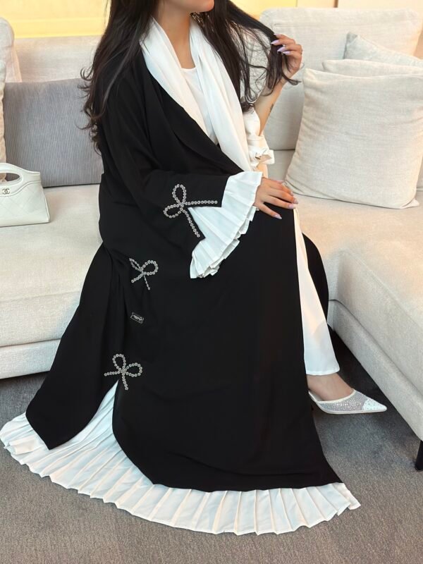 121 black&white abaya - Image 6