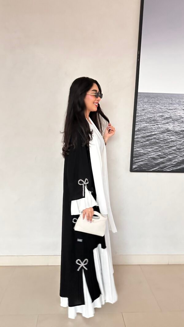 121 black&white abaya - Image 5